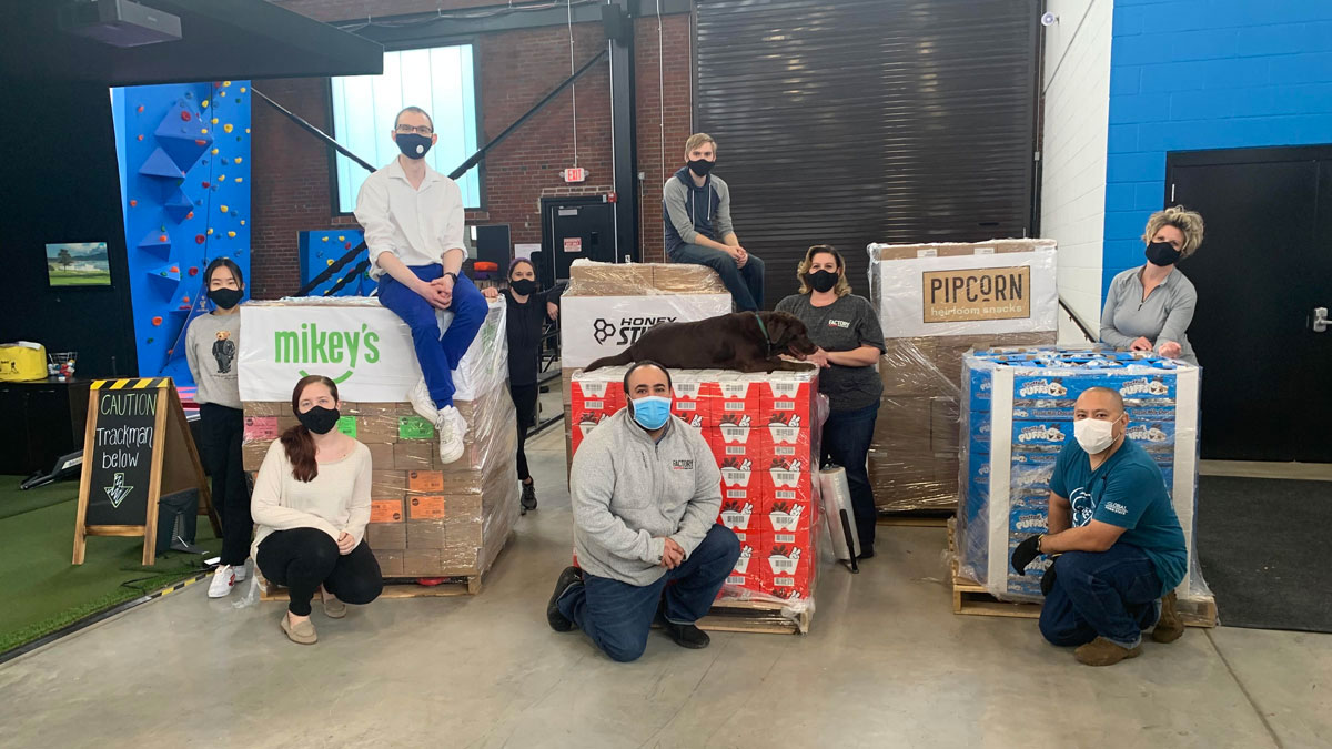 Factory Brand Partners Send Snacks to Local Health Workers